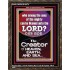 O LORD OUR GOD CREATOR OF HEAVEN, EARTH AND SEA  Custom Wall Art Print  GWGLORIOUS10074  "33x45"