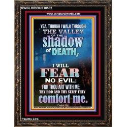WALK THROUGH THE VALLEY OF THE SHADOW OF DEATH  Scripture Art  GWGLORIOUS10502  "33x45"