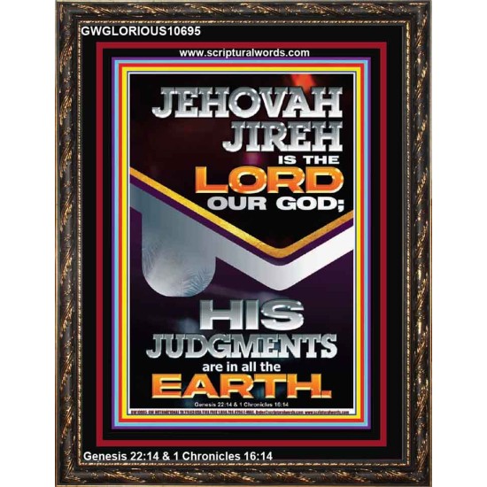 JEHOVAH JIREH IS THE LORD OUR GOD  Contemporary Christian Wall Art Portrait  GWGLORIOUS10695  