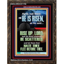 CHRIST JESUS IS RISEN LET THINE ENEMIES BE SCATTERED  Christian Wall Art  GWGLORIOUS11795  "33x45"