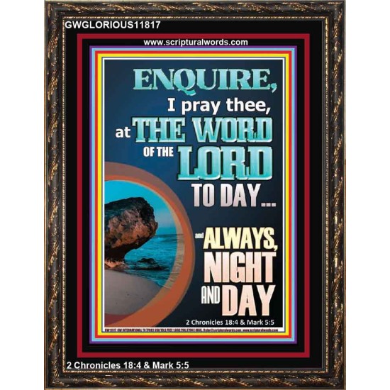 STUDY THE WORD OF THE LORD DAY AND NIGHT  Large Wall Accents & Wall Portrait  GWGLORIOUS11817  