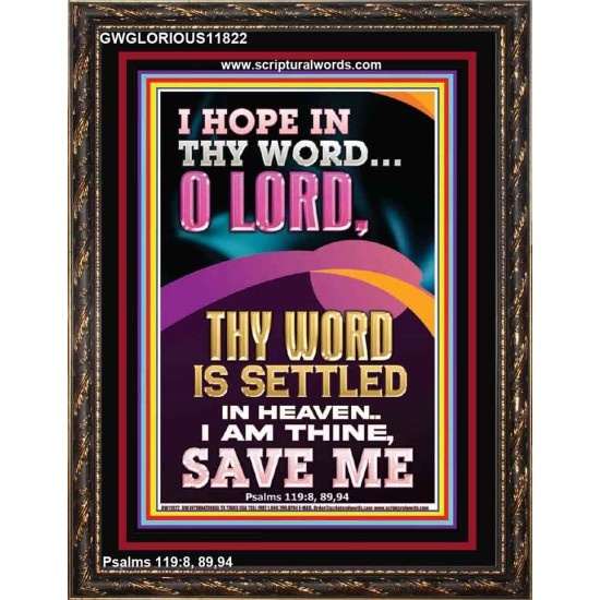 I AM THINE SAVE ME O LORD  Christian Quote Portrait  GWGLORIOUS11822  