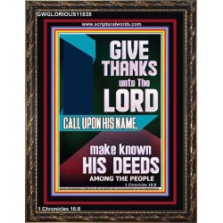 MAKE KNOWN HIS DEEDS AMONG THE PEOPLE  Custom Christian Artwork Portrait  GWGLORIOUS11835  "33x45"