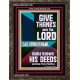 MAKE KNOWN HIS DEEDS AMONG THE PEOPLE  Custom Christian Artwork Portrait  GWGLORIOUS11835  