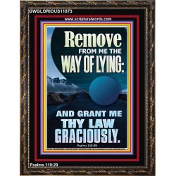 REMOVE FROM ME THE WAY OF LYING  Bible Verse for Home Portrait  GWGLORIOUS11873  "33x45"