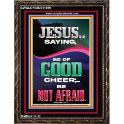 JESUS SAID BE OF GOOD CHEER BE NOT AFRAID  Church Portrait  GWGLORIOUS11959  "33x45"