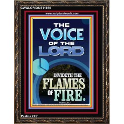 THE VOICE OF THE LORD DIVIDETH THE FLAMES OF FIRE  Christian Portrait Art  GWGLORIOUS11980  