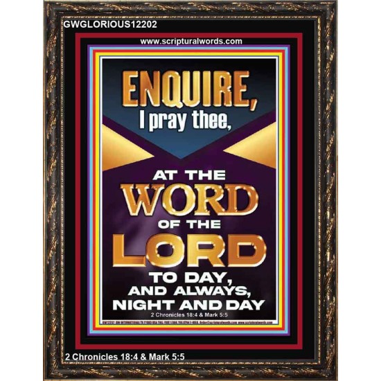 MEDITATE THE WORD OF THE LORD DAY AND NIGHT  Contemporary Christian Wall Art Portrait  GWGLORIOUS12202  