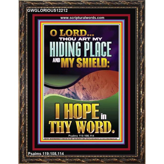 THOU ART MY HIDING PLACE AND SHIELD  Religious Art Portrait  GWGLORIOUS12212  