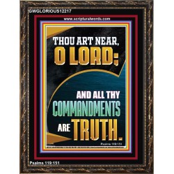 ALL THY COMMANDMENTS ARE TRUTH O LORD  Ultimate Inspirational Wall Art Picture  GWGLORIOUS12217  "33x45"