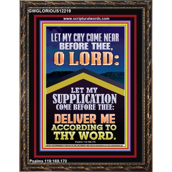 LET MY SUPPLICATION COME BEFORE THEE O LORD  Unique Power Bible Picture  GWGLORIOUS12219  