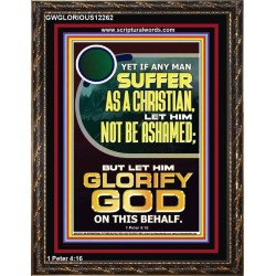 IF ANY MAN SUFFER AS A CHRISTIAN LET HIM NOT BE ASHAMED  Encouraging Bible Verse Portrait  GWGLORIOUS12262  "33x45"
