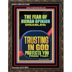 TRUSTING IN GOD PROTECTS YOU  Scriptural Décor  GWGLORIOUS12286  "33x45"