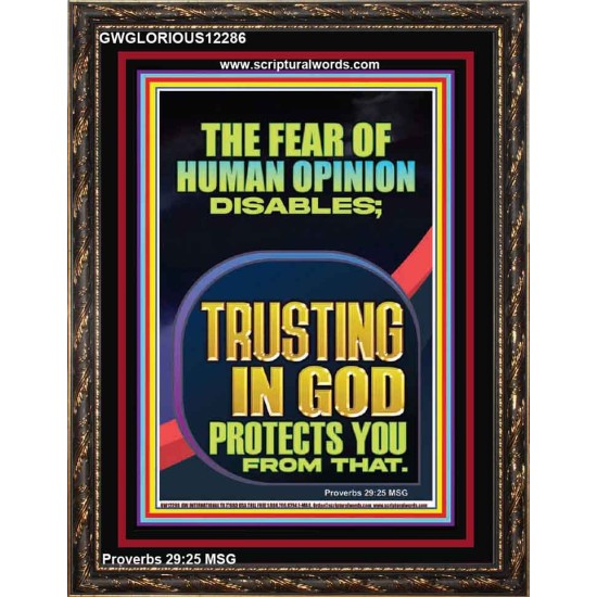 TRUSTING IN GOD PROTECTS YOU  Scriptural Décor  GWGLORIOUS12286  