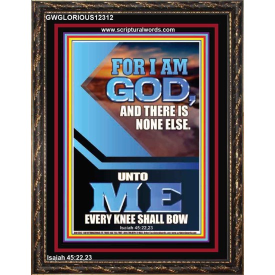 UNTO ME EVERY KNEE SHALL BOW  Custom Wall Scriptural Art  GWGLORIOUS12312  