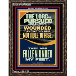 MY ENEMIES ARE FALLEN UNDER MY FEET  Bible Verse for Home Portrait  GWGLORIOUS12350  "33x45"