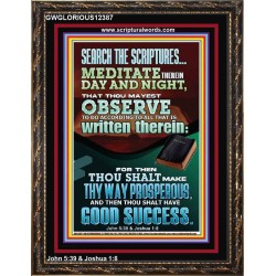 SEARCH THE SCRIPTURES MEDITATE THEREIN DAY AND NIGHT  Bible Verse Wall Art  GWGLORIOUS12387  "33x45"