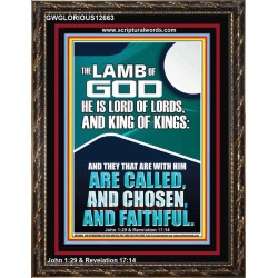 THE LAMB OF GOD LORD OF LORDS KING OF KINGS  Unique Power Bible Portrait  GWGLORIOUS12663  "33x45"
