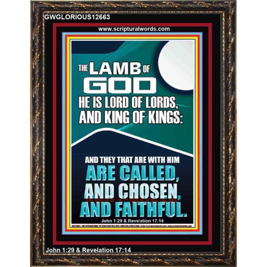 THE LAMB OF GOD LORD OF LORDS KING OF KINGS  Unique Power Bible Portrait  GWGLORIOUS12663  