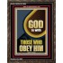GOD IS WITH THOSE WHO OBEY HIM  Unique Scriptural Portrait  GWGLORIOUS12680  "33x45"