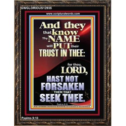 THOSE WHO HAVE KNOWLEDGE OF YOUR NAME ARE NEVER DISAPPOINTED  Unique Scriptural Portrait  GWGLORIOUS12935  "33x45"