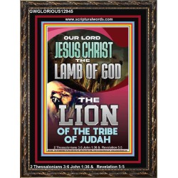 LAMB OF GOD THE LION OF THE TRIBE OF JUDA  Unique Power Bible Portrait  GWGLORIOUS12945  "33x45"