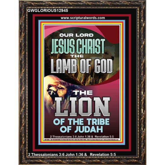 LAMB OF GOD THE LION OF THE TRIBE OF JUDA  Unique Power Bible Portrait  GWGLORIOUS12945  