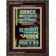 GRACE UNMERITED FAVOR OF GOD BE MODEST IN YOUR THINKING AND JUDGE YOURSELF  Christian Portrait Wall Art  GWGLORIOUS13011  