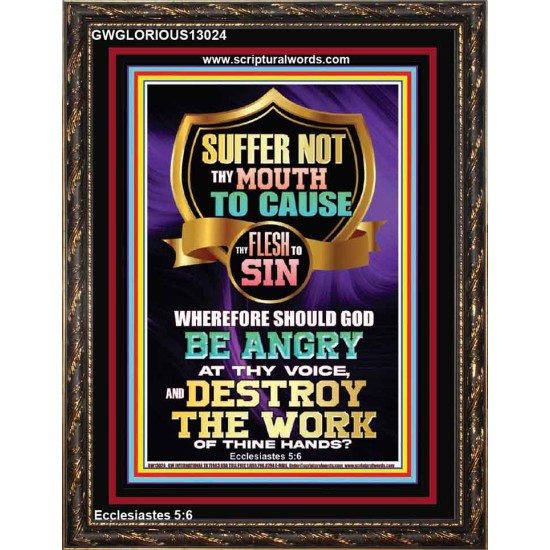 CONTROL YOUR MOUTH AND AVOID ERROR OF SIN AND BE DESTROY  Christian Quotes Portrait  GWGLORIOUS13024  