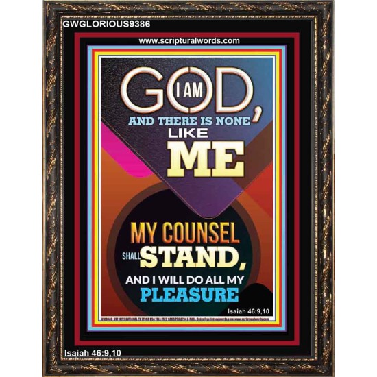 MY COUNSEL SHALL STAND  Ultimate Inspirational Wall Art Portrait  GWGLORIOUS9386  