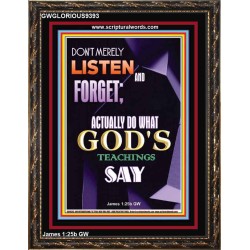 DO WHAT GOD'S TEACHINGS SAY  Children Room Portrait  GWGLORIOUS9393  "33x45"