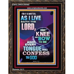 IN JESUS NAME EVERY KNEE SHALL BOW  Unique Scriptural Portrait  GWGLORIOUS9465  "33x45"