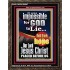 IMPOSSIBLE FOR GOD TO LIE  Children Room Portrait  GWGLORIOUS9997  "33x45"