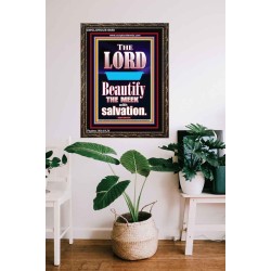 THE MEEK IS BEAUTIFY WITH SALVATION  Scriptural Prints  GWGLORIOUS10058  "33x45"
