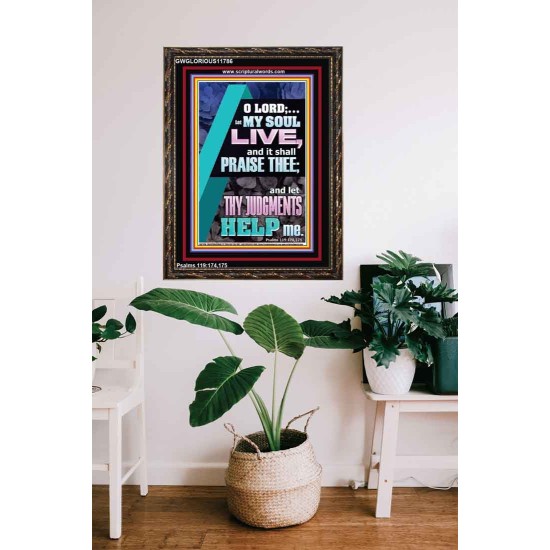 LET THY JUDGEMENTS HELP ME  Contemporary Christian Wall Art  GWGLORIOUS11786  