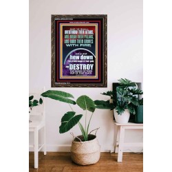 OVERTHROW THEIR ALTARS AND BREAK THEIR PILLARS  Custom Wall Scriptural Art  GWGLORIOUS11833  "33x45"