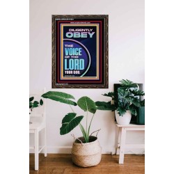 DILIGENTLY OBEY THE VOICE OF THE LORD OUR GOD  Unique Power Bible Portrait  GWGLORIOUS11901  "33x45"
