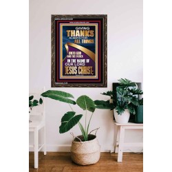 GIVING THANKS ALWAYS FOR ALL THINGS UNTO GOD  Ultimate Inspirational Wall Art Portrait  GWGLORIOUS12229  "33x45"