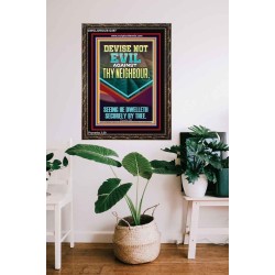 DEVISE NOT EVIL AGAINST THY NEIGHBOUR  Scripture Wall Art  GWGLORIOUS12397  "33x45"