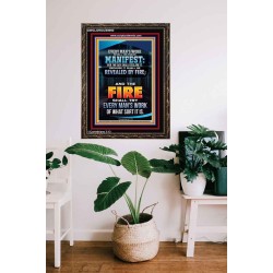 FIRE SHALL TRY EVERY MAN'S WORK  Ultimate Inspirational Wall Art Portrait  GWGLORIOUS9990  "33x45"