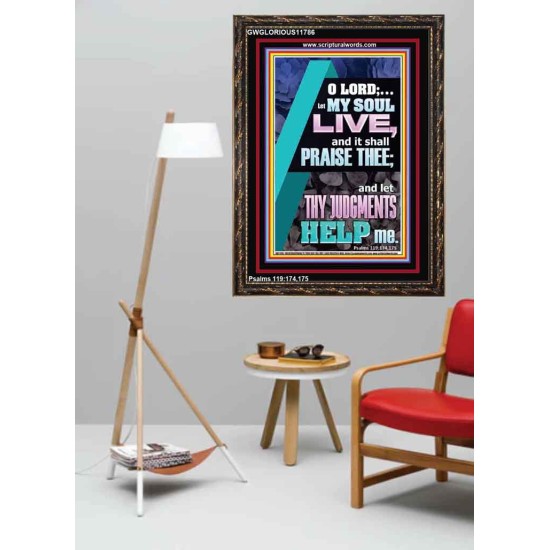 LET THY JUDGEMENTS HELP ME  Contemporary Christian Wall Art  GWGLORIOUS11786  