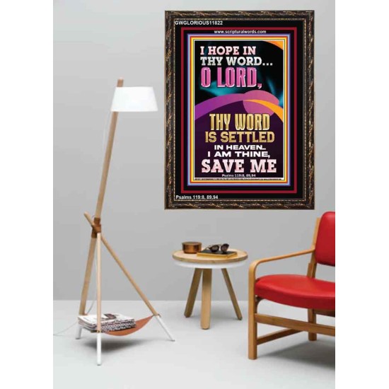I AM THINE SAVE ME O LORD  Christian Quote Portrait  GWGLORIOUS11822  
