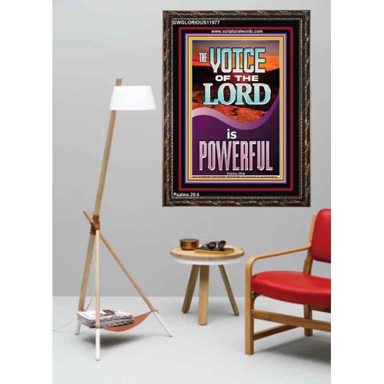 THE VOICE OF THE LORD IS POWERFUL  Scriptures Décor Wall Art  GWGLORIOUS11977  