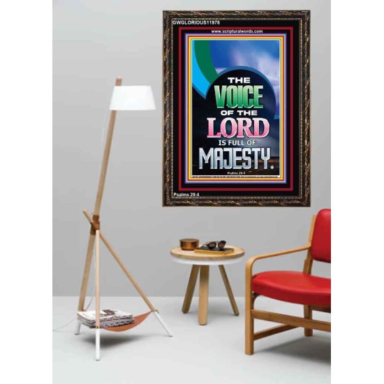 THE VOICE OF THE LORD IS FULL OF MAJESTY  Scriptural Décor Portrait  GWGLORIOUS11978  