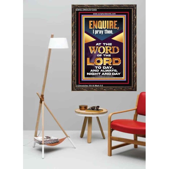 MEDITATE THE WORD OF THE LORD DAY AND NIGHT  Contemporary Christian Wall Art Portrait  GWGLORIOUS12202  