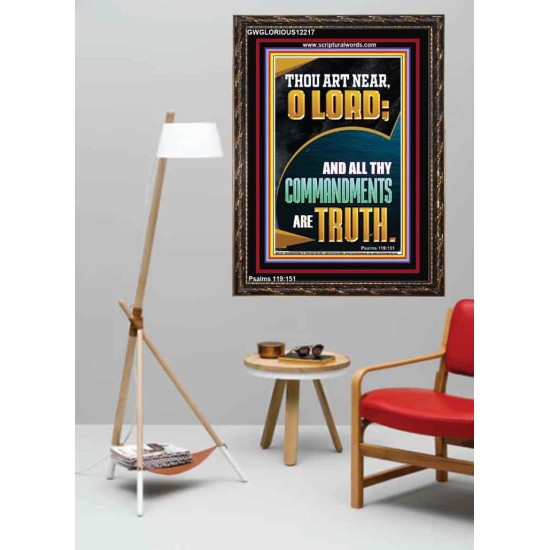 ALL THY COMMANDMENTS ARE TRUTH O LORD  Ultimate Inspirational Wall Art Picture  GWGLORIOUS12217  