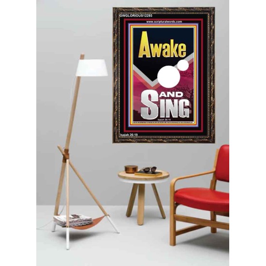 AWAKE AND SING  Bible Verse Portrait  GWGLORIOUS12293  