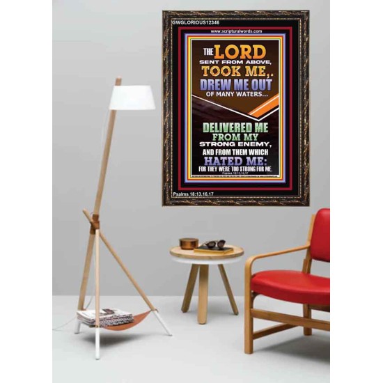 THE LORD DREW ME OUT OF MANY WATERS  New Wall Décor  GWGLORIOUS12346  