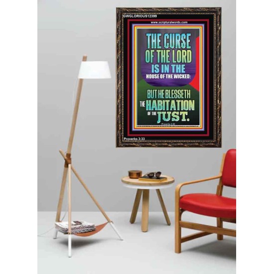 THE LORD BLESSED THE HABITATION OF THE JUST  Large Scriptural Wall Art  GWGLORIOUS12399  