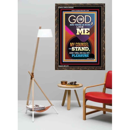 MY COUNSEL SHALL STAND  Ultimate Inspirational Wall Art Portrait  GWGLORIOUS9386  